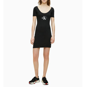 Calvin Klein dámské černé šaty Ballet - L (BAE)